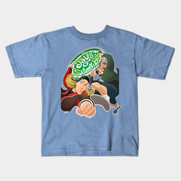 Jay and Silent Bob Reboot Kids T-Shirt by JeffLavezoli